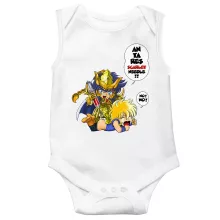 Body bebè senza maniche – Parodia dei I Cavalieri dello zodiaco - Saint Seiya