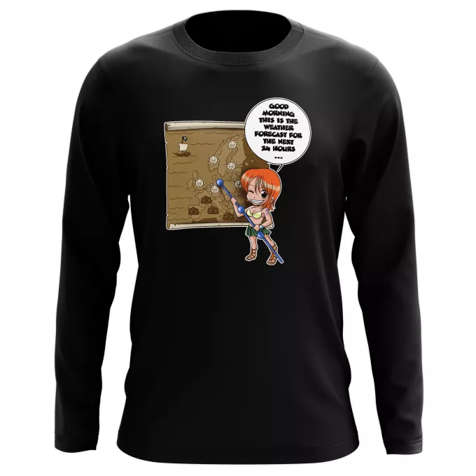 Long sleeve T-shirts Parody of One Piece Nami and Vivi