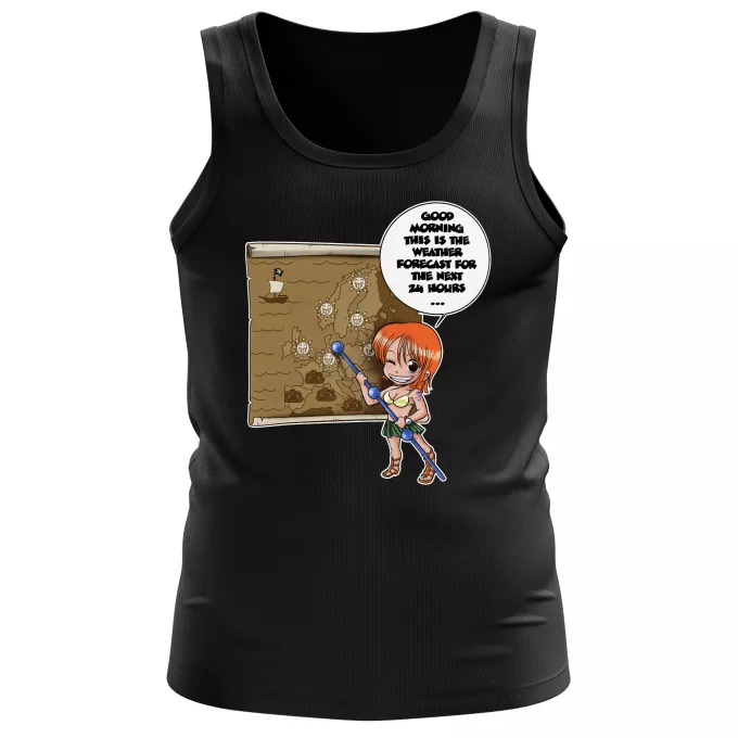 Men Tank Tops Parody of One Piece Nami and Vivi