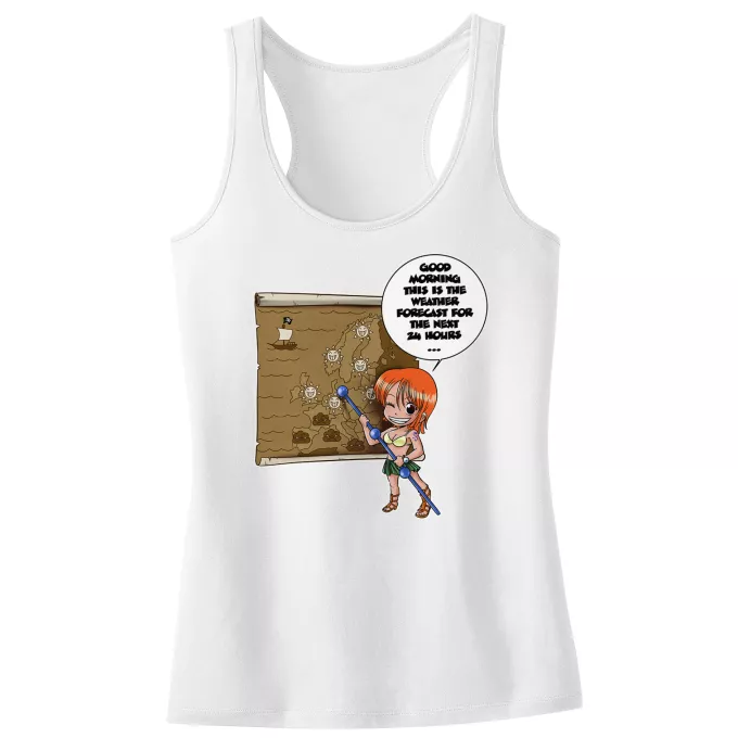 Girls Kids Tank Top Parody of One Piece Nami and Vivi