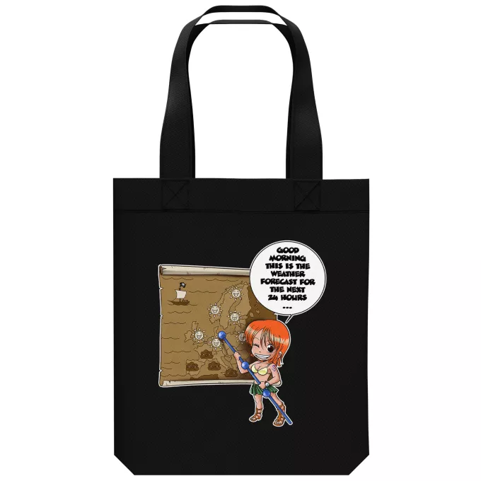 Organic Cotton Tote Bag Parody of One Piece Nami and Vivi
