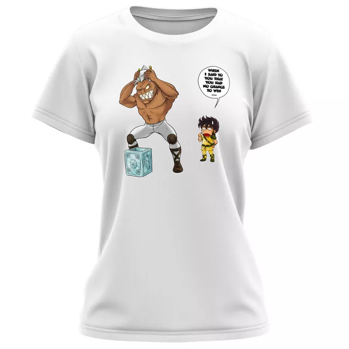 Women T-shirts Parody of Knights of the Zodiac - Saint Seiya Pegasus Seiya and Cassios