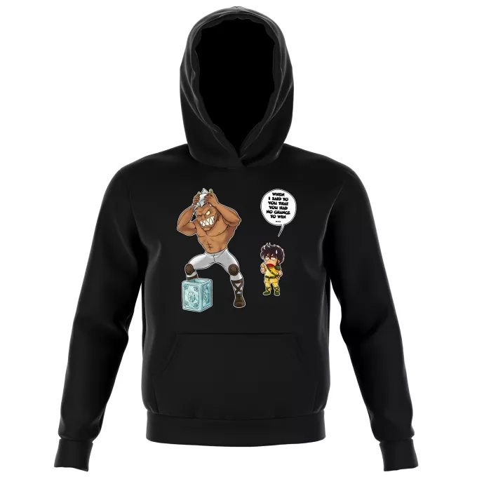 Kids Hooded Sweatshirts Parody of Knights of the Zodiac - Saint Seiya Pegasus Seiya and Cassios