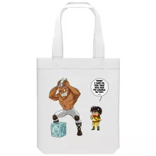 Pegasus Seiya totebag “Pegasus Seiya and Cassios” – Knights of the Zodiac - Saint Seiya parody