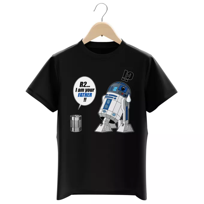 Camisetas Niños Parodia Star Wars R2-D2 - I am your father