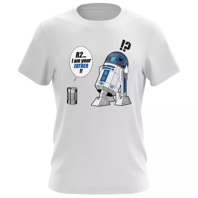 Camisetas Hombre Parodia Star Wars R2-D2 - I am your father