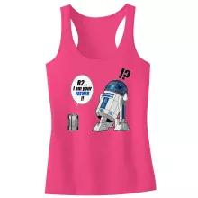 Camiseta Niña sin mangas R2-D2 “I am your father” – Parodia de Star Wars