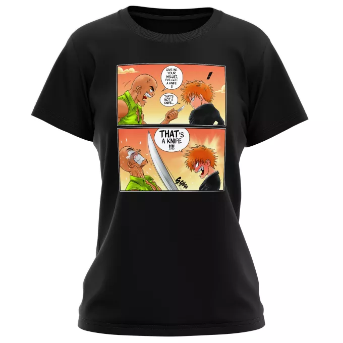 Women T-shirts Parody of Bleach Ichigo Kurosaki