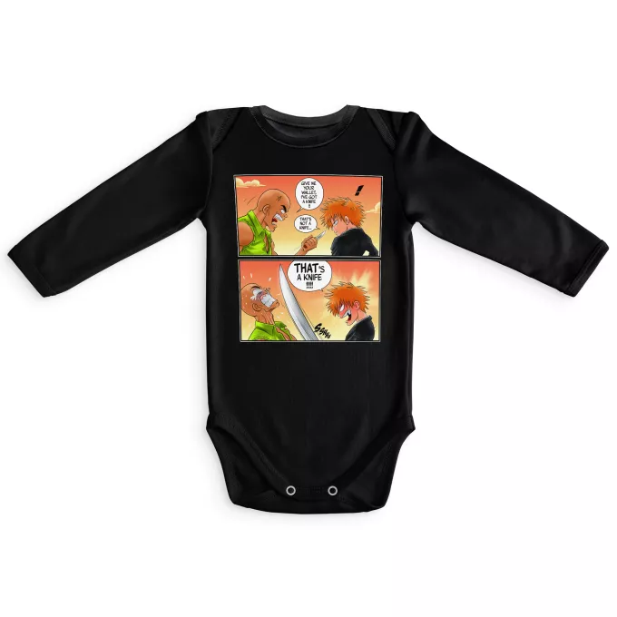Long sleeve Baby Bodysuits Parody of Bleach Ichigo Kurosaki