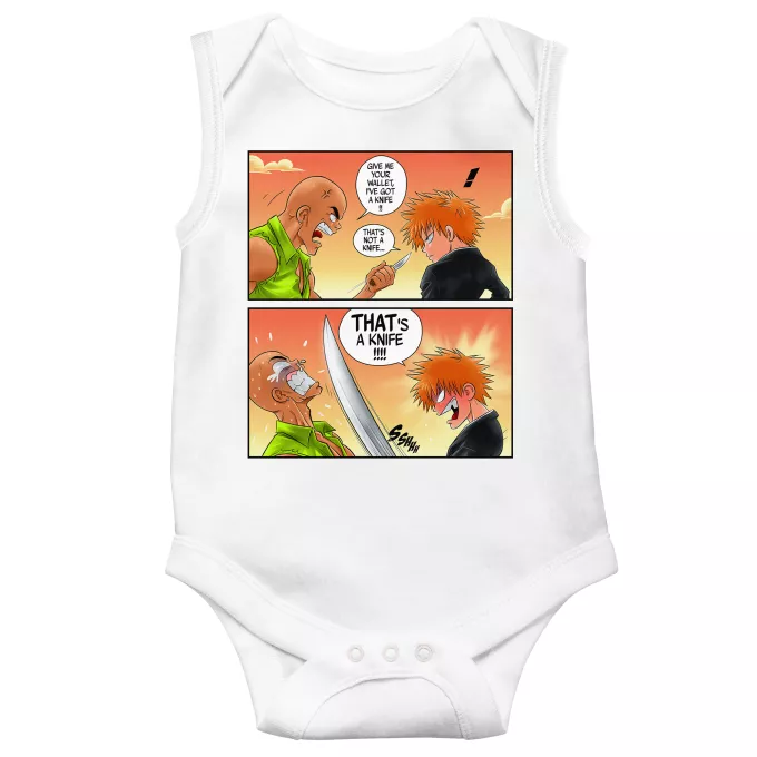 Sleeveless Baby Bodysuits Parody of Bleach Ichigo Kurosaki