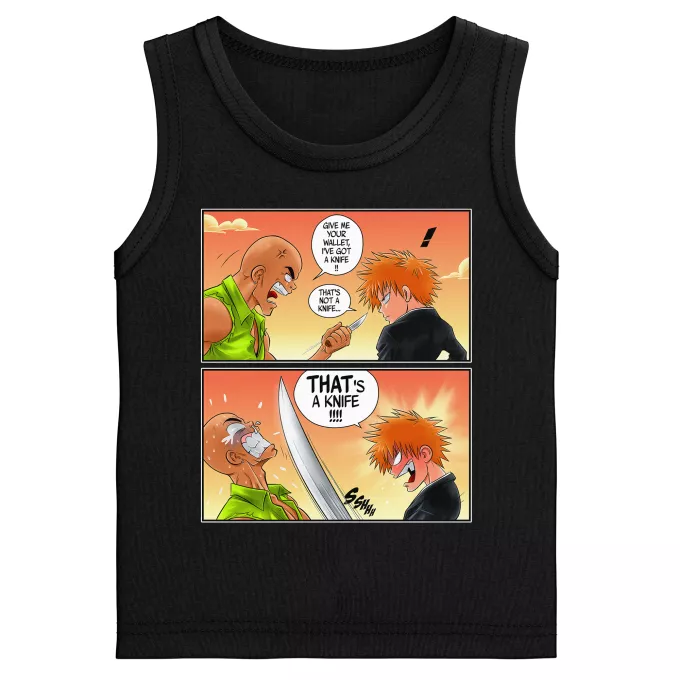 Boys Kids Tank Tops Parody of Bleach Ichigo Kurosaki