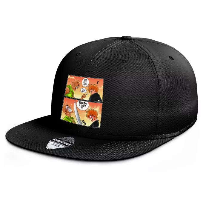 Flat Peak Cap Parody of Bleach Ichigo Kurosaki