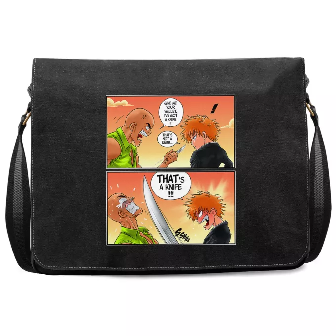 Premium Messenger Bag Parody of Bleach Ichigo Kurosaki