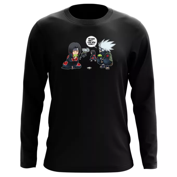 Long sleeve T-shirts Parody of Naruto Itachi and Kakashi