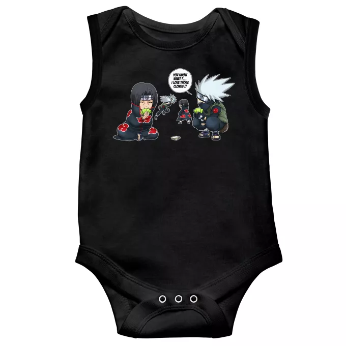 Sleeveless Baby Bodysuits Parody of Naruto Itachi and Kakashi