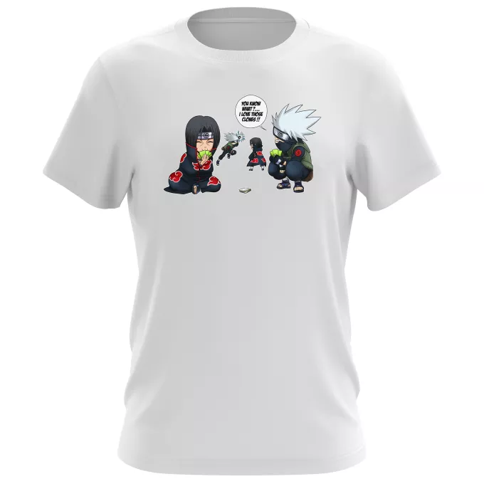Men's T-shirts Parody of Naruto Itachi and Kakashi