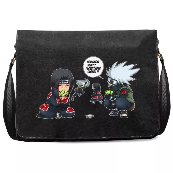 Premium Messenger Bag Parody of Naruto Itachi and Kakashi