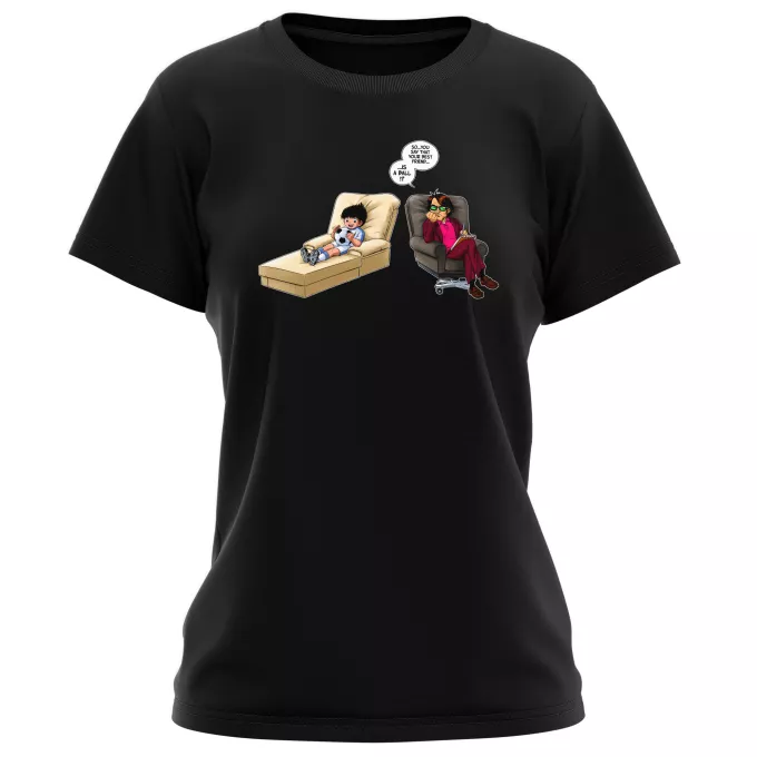 Women T-shirts Parody of Captain Tsubasa Flash Kicker