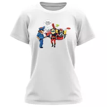 T-shirt Femme Actarus « Papiers du véhicule s'il vous plaît ! » – Parodie Goldorak
