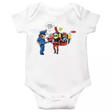 Body bébé Actarus « Papiers du véhicule s'il vous plaît ! » – Parodie Goldorak