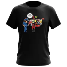 T-shirt Actarus « Papiers du véhicule s'il vous plaît ! » – Parodie Goldorak