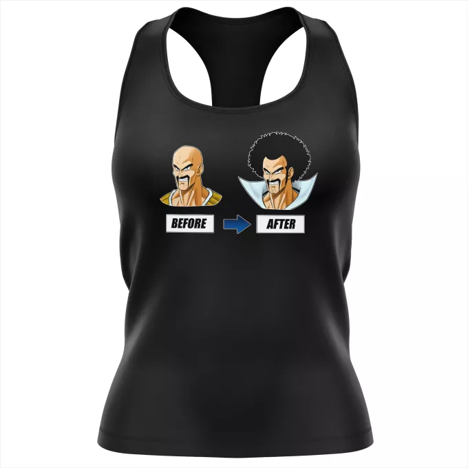 Women's Tank Top Parody of Dragon Ball Z - DBZ Mister Satan and Nappa