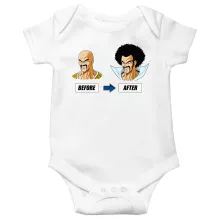 Mister Satan Baby Bodysuit “Mister Satan and Nappa” – Dragon Ball Z parody