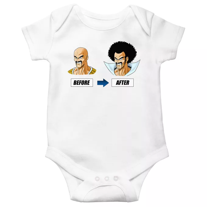 Short sleeve Baby Bodysuits Parody of Dragon Ball Z - DBZ Mister Satan and Nappa