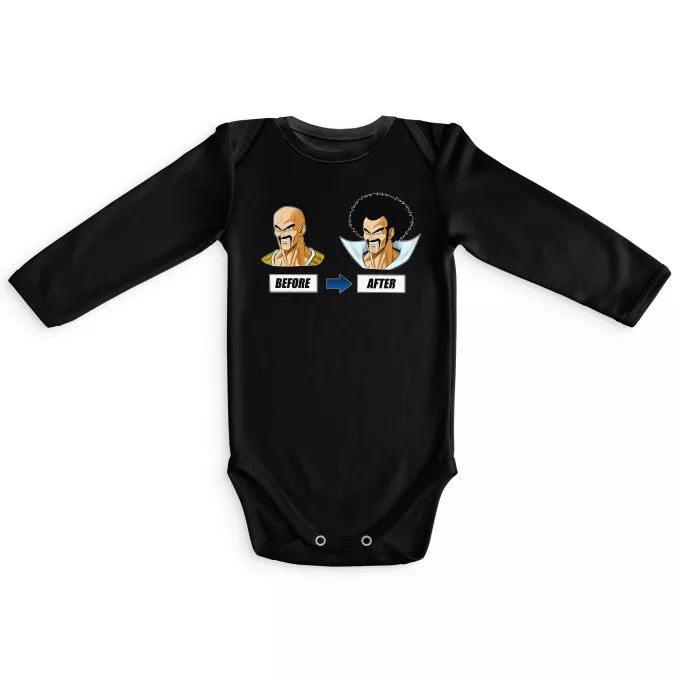 Long sleeve Baby Bodysuits Parody of Dragon Ball Z - DBZ Mister Satan and Nappa