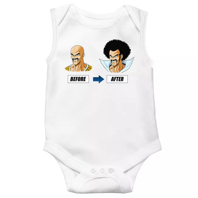 Sleeveless Baby Bodysuits Parody of Dragon Ball Z - DBZ Mister Satan and Nappa
