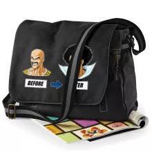 Mister Satan Messenger Bag “Mister Satan and Nappa” – Dragon Ball Z parody