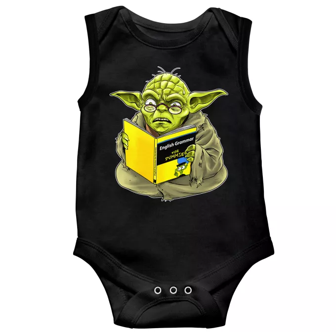 Sleeveless Baby Bodysuits Parody of Star Wars Yoda