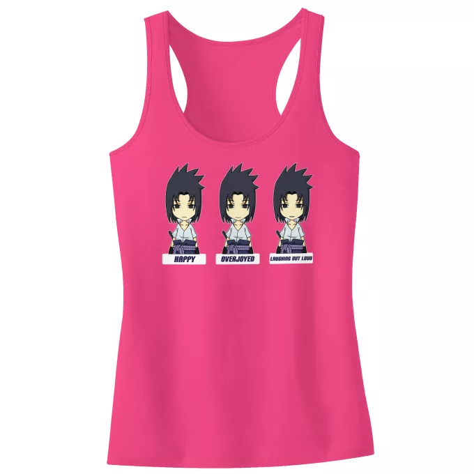 Girls Kids Tank Top Parody of Naruto Sasuke