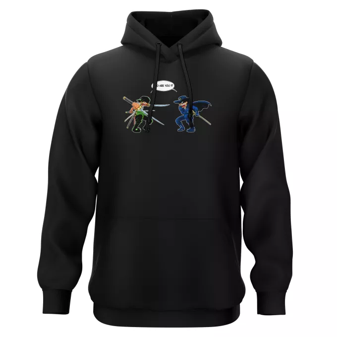 Hooded Sweatshirts Parody of One Piece Roronoa Zoro Vs Zorro
