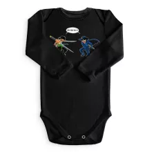 Roronoa Zoro Long sleeve Baby Bodysuit “Roronoa Zoro Vs Zorro” – One Piece parody
