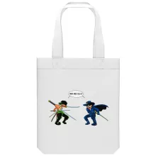 Roronoa Zoro totebag “Roronoa Zoro Vs Zorro” – One Piece parody
