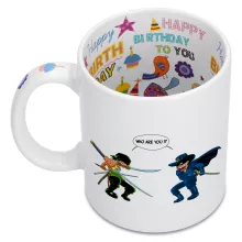Roronoa Zoro Mug “Roronoa Zoro Vs Zorro” – One Piece parody