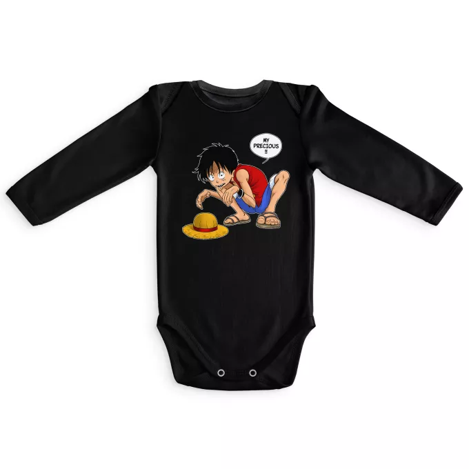 Fatinho de manga comprida para bebé Paródia One Piece