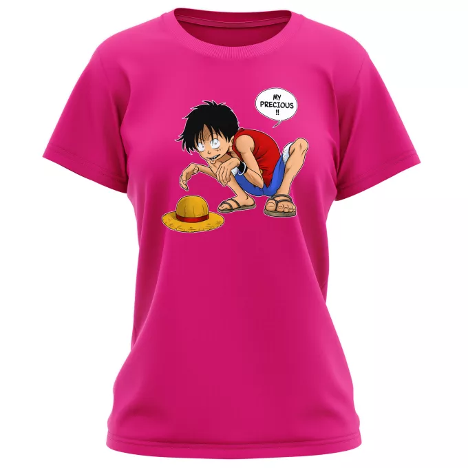 Women T-shirts Parody of One Piece Luffy and Gollum - My Precious