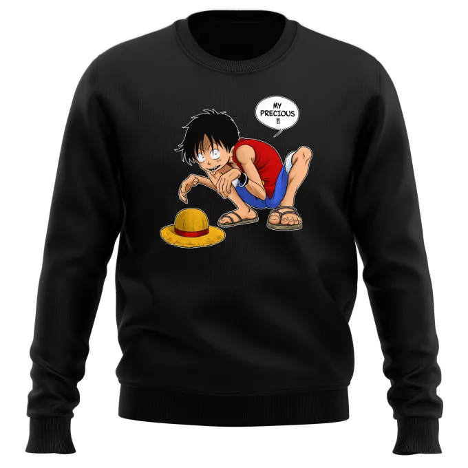 Pullovers Parody of One Piece Luffy and Gollum - My Precious