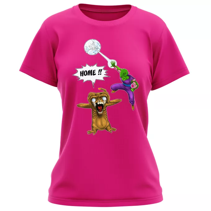 Women T-shirts Parody of Dragon Ball Z - DBZ Piccoloand ET the Extra-Terrestrial