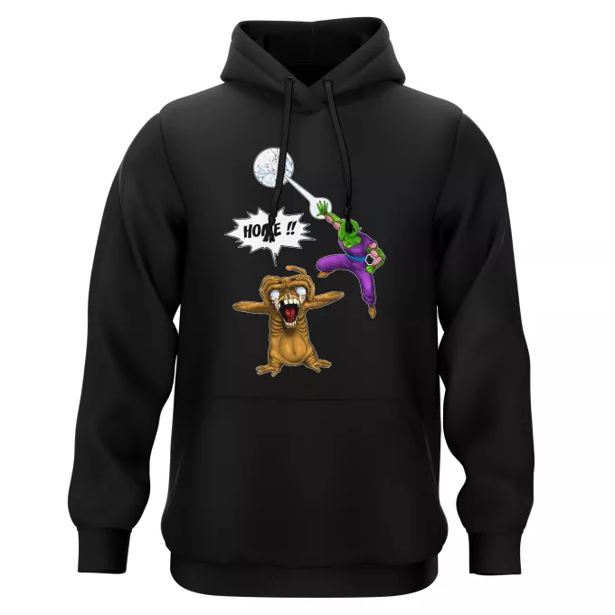 Hooded Sweatshirts Parody of Dragon Ball Z - DBZ Piccoloand ET the Extra-Terrestrial