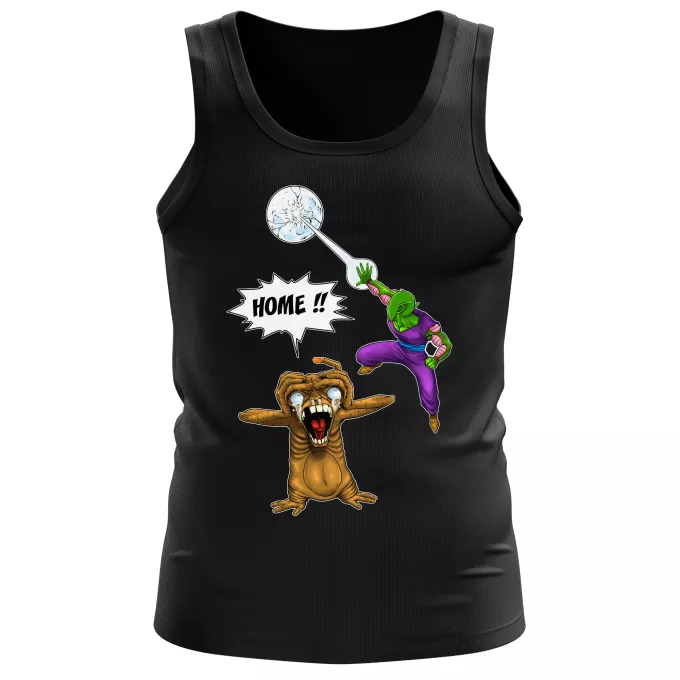 Men Tank Tops Parody of Dragon Ball Z - DBZ Piccoloand ET the Extra-Terrestrial