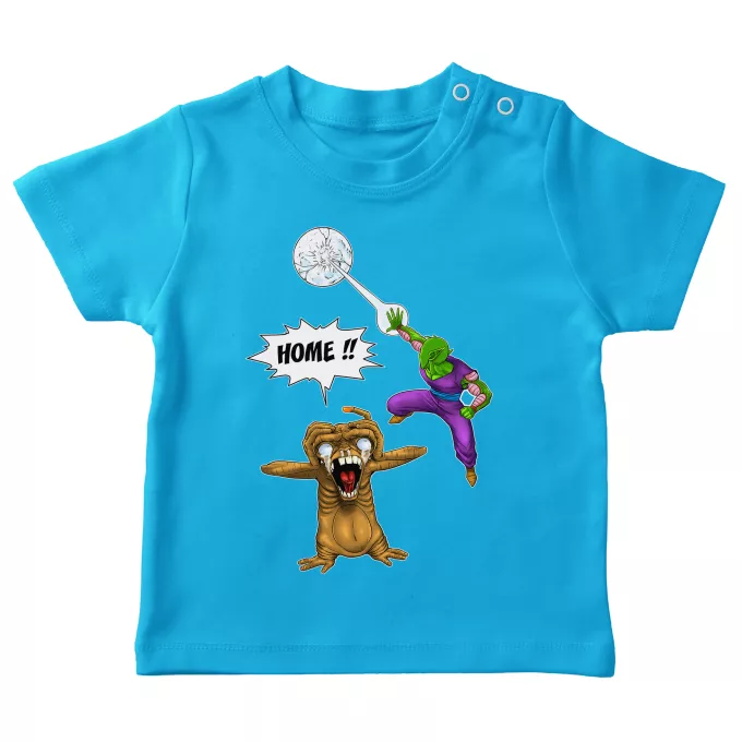 Baby's T-shirts Parody of Dragon Ball Z - DBZ Piccoloand ET the Extra-Terrestrial