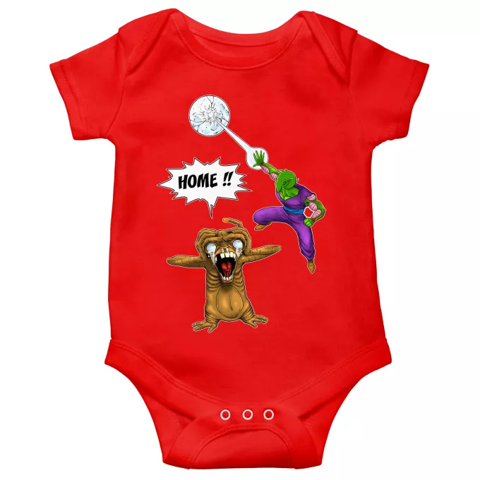 Short sleeve Baby Bodysuits Parody of Dragon Ball Z - DBZ Piccoloand ET the Extra-Terrestrial