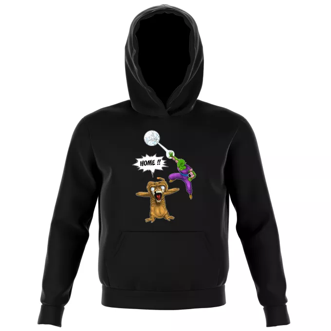 Kids Hooded Sweatshirts Parody of Dragon Ball Z - DBZ Piccoloand ET the Extra-Terrestrial