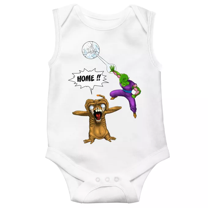 Sleeveless Baby Bodysuits Parody of Dragon Ball Z - DBZ Piccoloand ET the Extra-Terrestrial