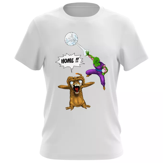 Men's T-shirts Parody of Dragon Ball Z - DBZ Piccoloand ET the Extra-Terrestrial