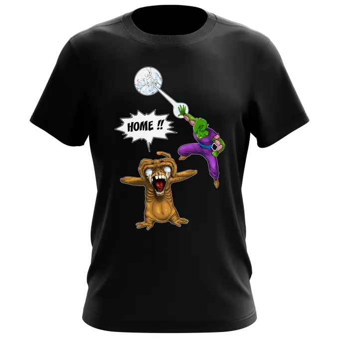 Men's T-shirts Parody of Dragon Ball Z - DBZ Piccoloand ET the Extra-Terrestrial