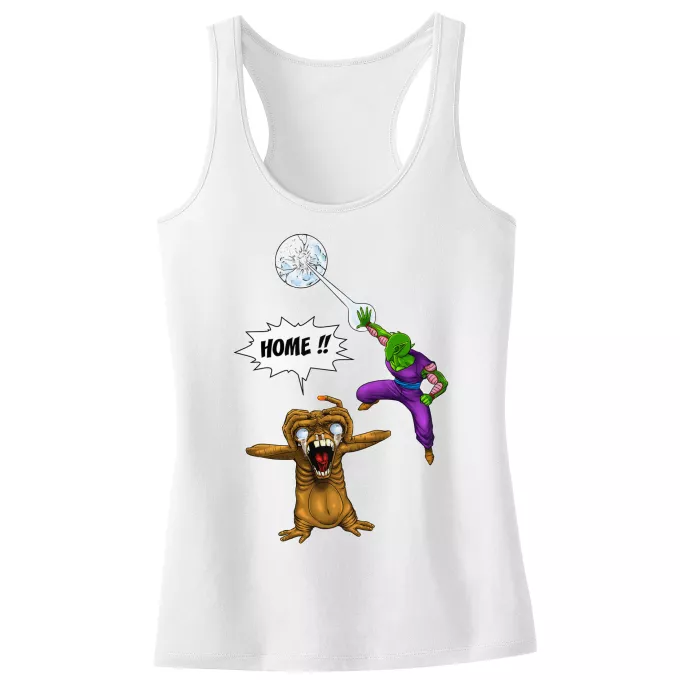 Girls Kids Tank Top Parody of Dragon Ball Z - DBZ Piccoloand ET the Extra-Terrestrial